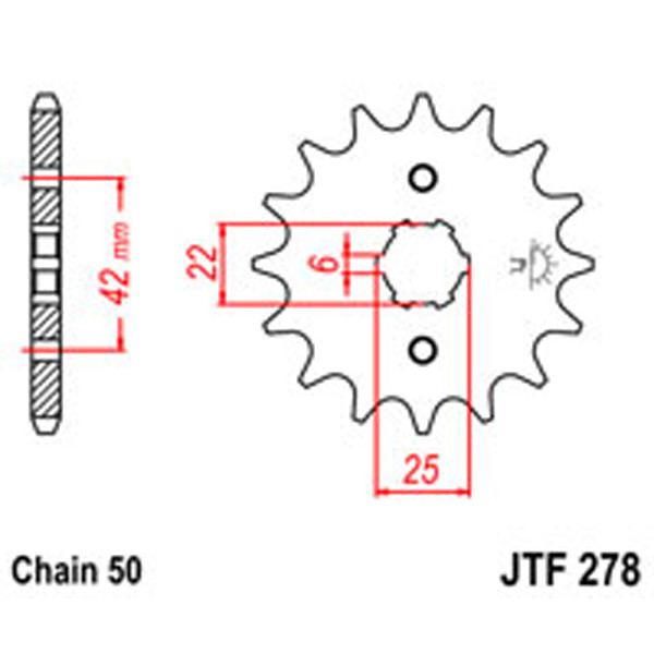 JT JT Gear Box Sprockets G/B 278-15T HON